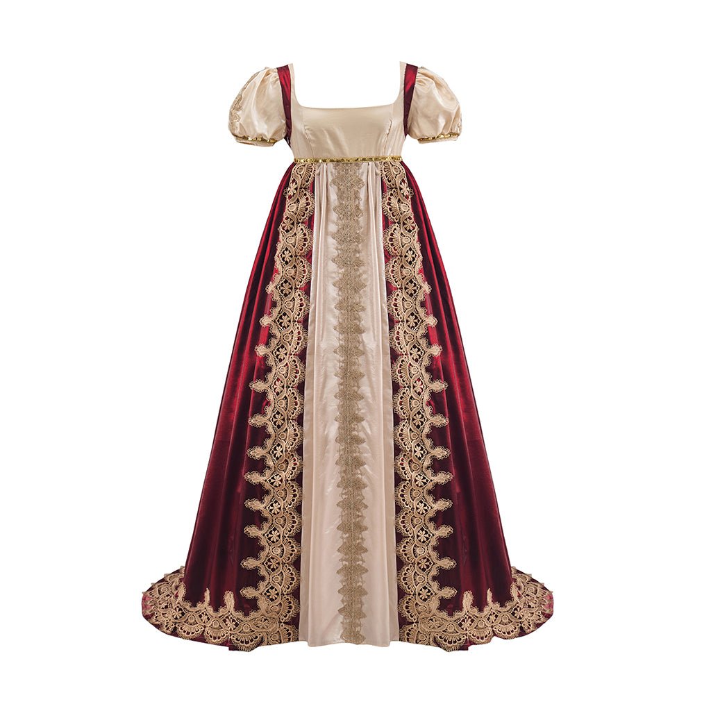 Terno Rosa Nobre e Saia Bege Fantasia Cosplay – Traje Elegante e Vintage para Personagem de Anime - Estrela Cosplay