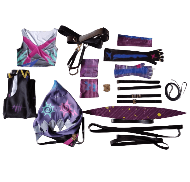 Fantasia de Jinx de League of Legends Arcane - Alta Qualidade - Estrela Cosplay