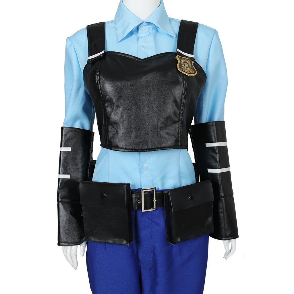 Fantasia de Judy Hopps Adulto - Uniforme de Oficial da ZPD para Mulheres, Ideal para Halloween, Carnaval e Eventos Temáticos - Estrela Cosplay