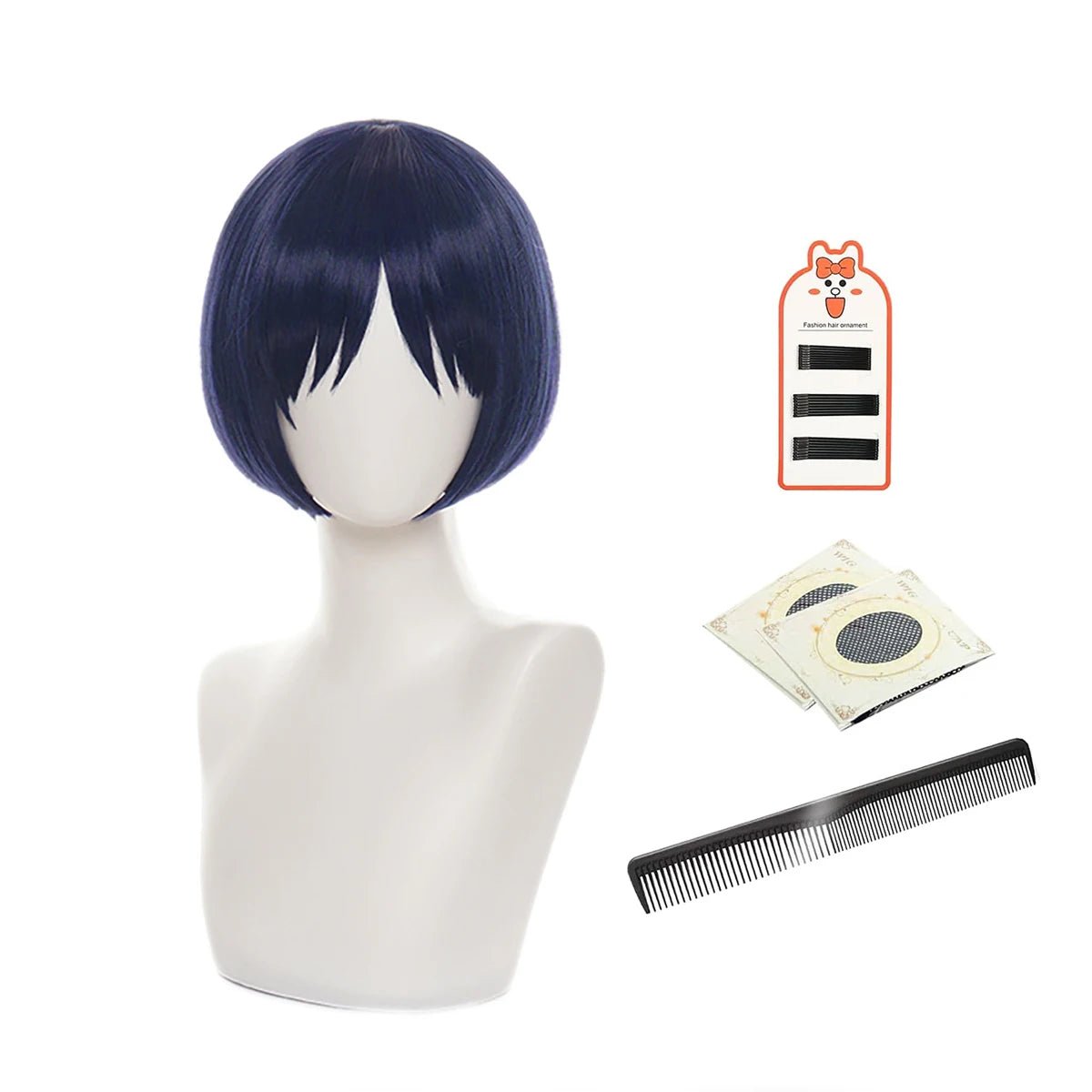 Peruca Cosplay Genshin Impact Vagabundo Kunikuzushi Rosa Rede Fibra Sintética Ajustável - Estrela Cosplay