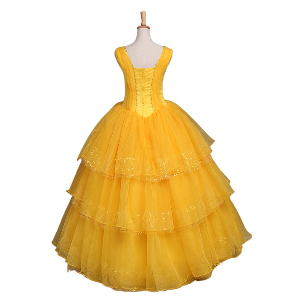 Fantasia Princesa Belle Cosplay | Vestido Adulto Princesa Disney Belle para Halloween e Festas Temáticas - Estrela Cosplay