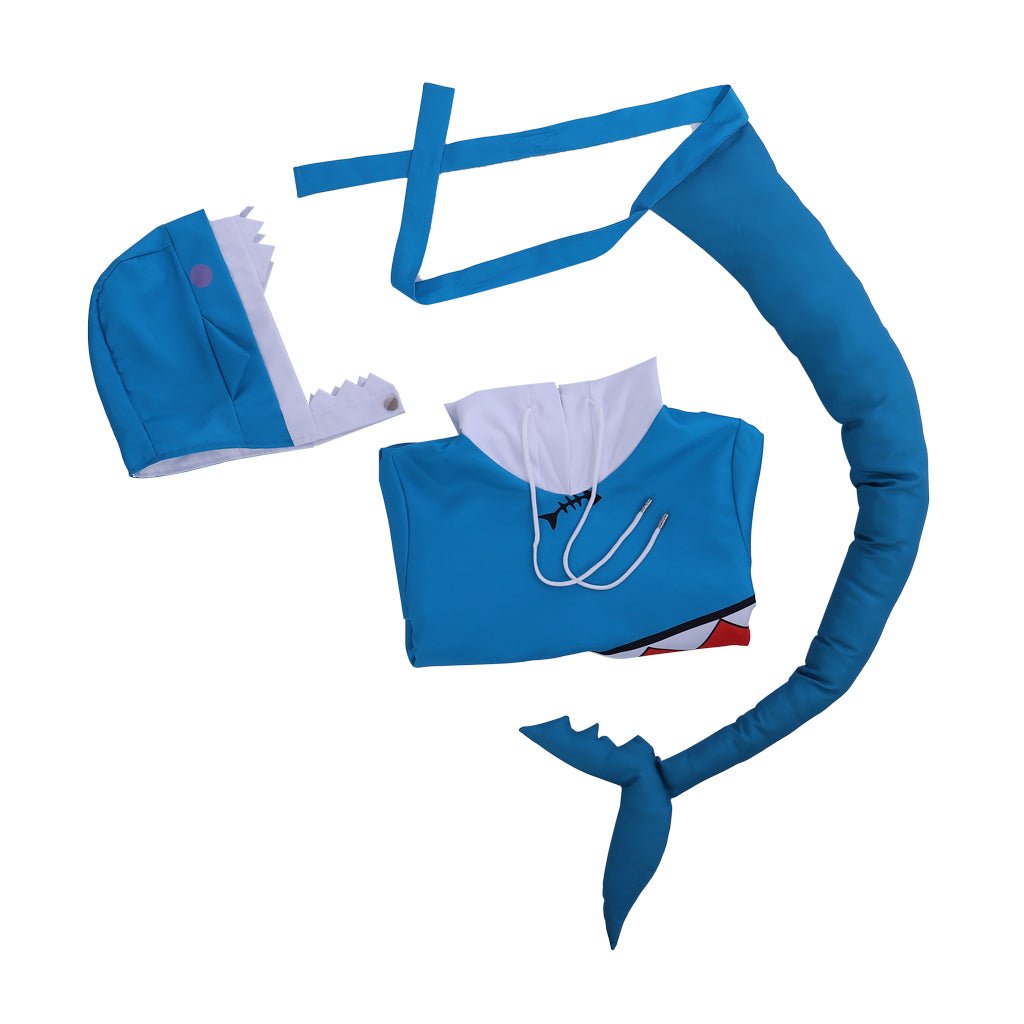 Blusa de Tubarão Cosplay Gawr Gura Hololive VTuber - Estrela Cosplay