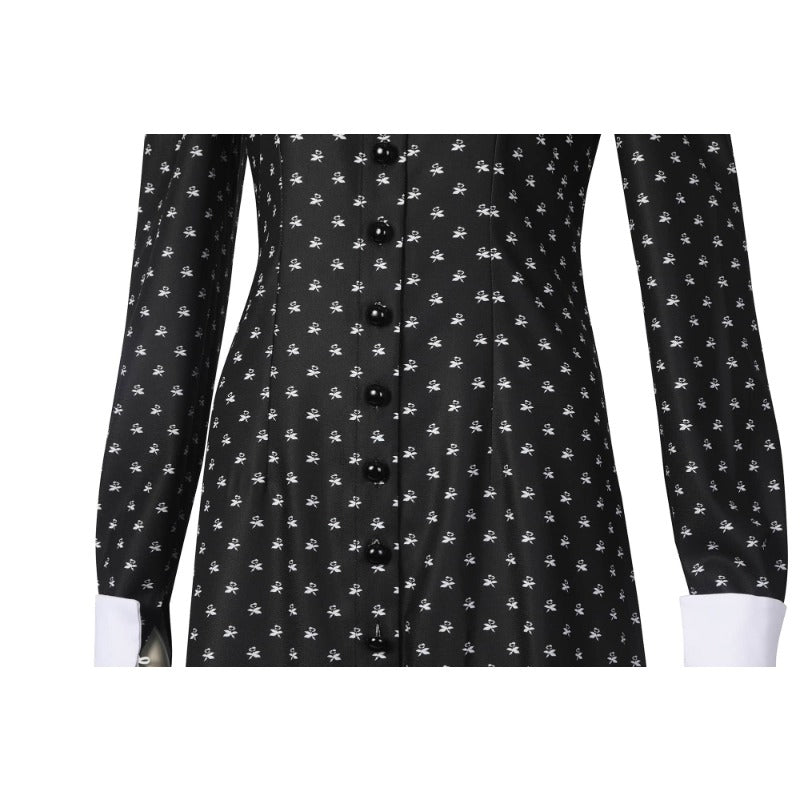 Vestido Cosplay Wednesday Addams – Fantasia da Família Addams para Mulheres - Estrela Cosplay