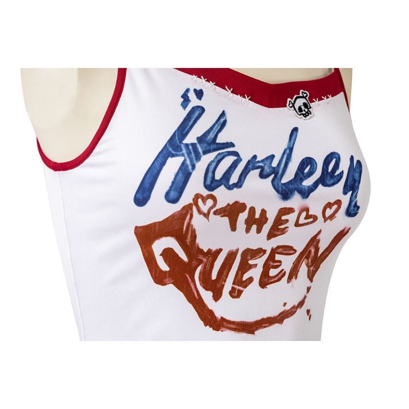 Traje de Cosplay Harley Quinn Esquadrão Suicida: Mate a Liga da Justiça Fantasia de Halloween - Estrela Cosplay