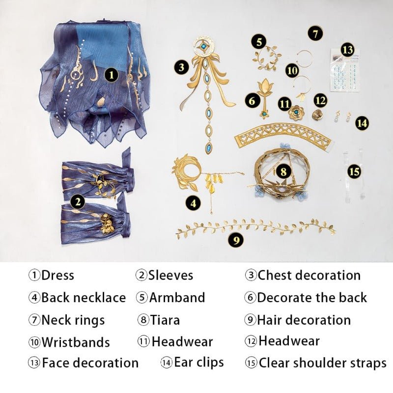 Fantasia de Naiade/Grace para Halloween, Festa de Natal e Comic Con - Estrela Cosplay