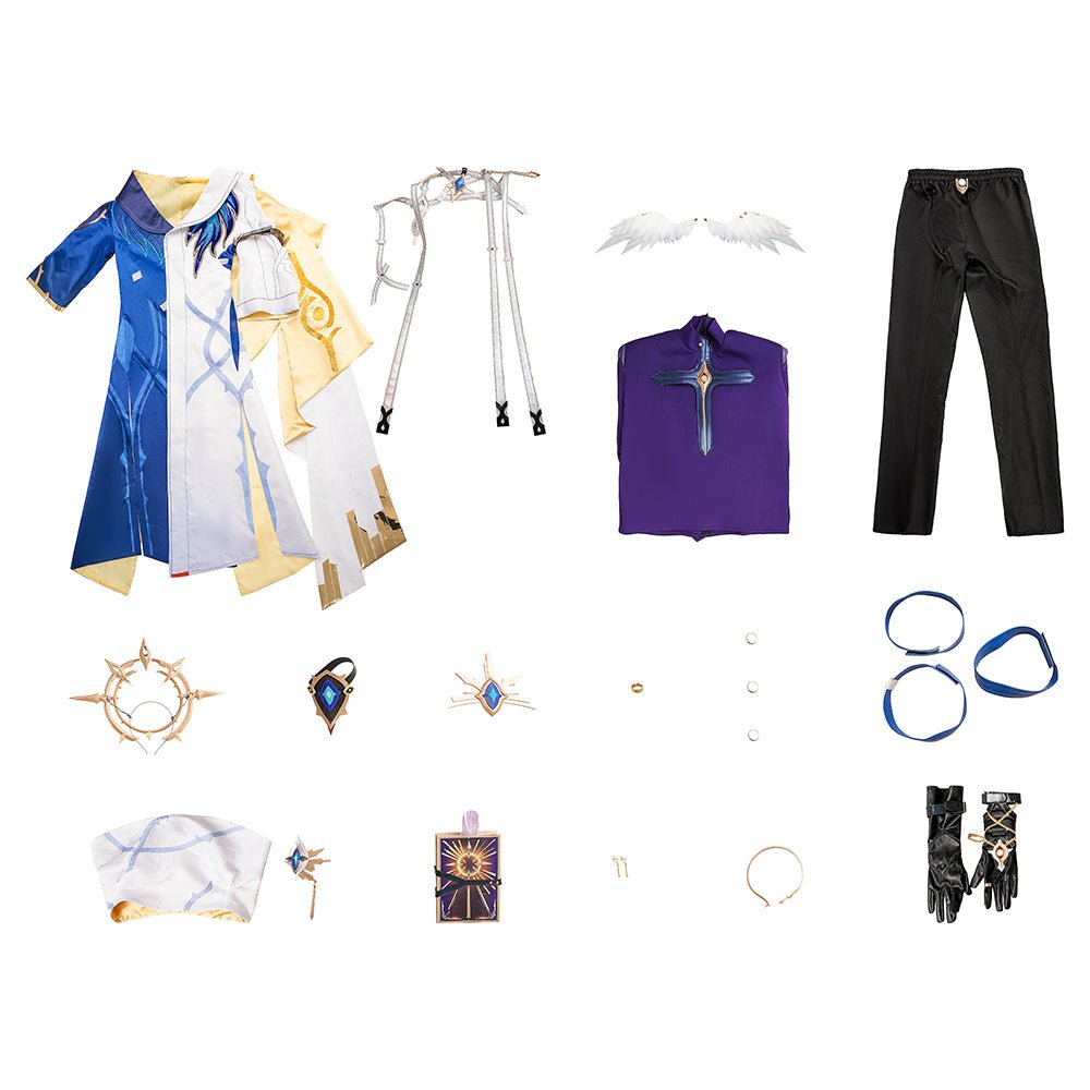 Fantasia de Cosplay Honkai: Star Rail Sunday Novo Visual para Mulheres - Vestido de Festa de Halloween - Estrela Cosplay