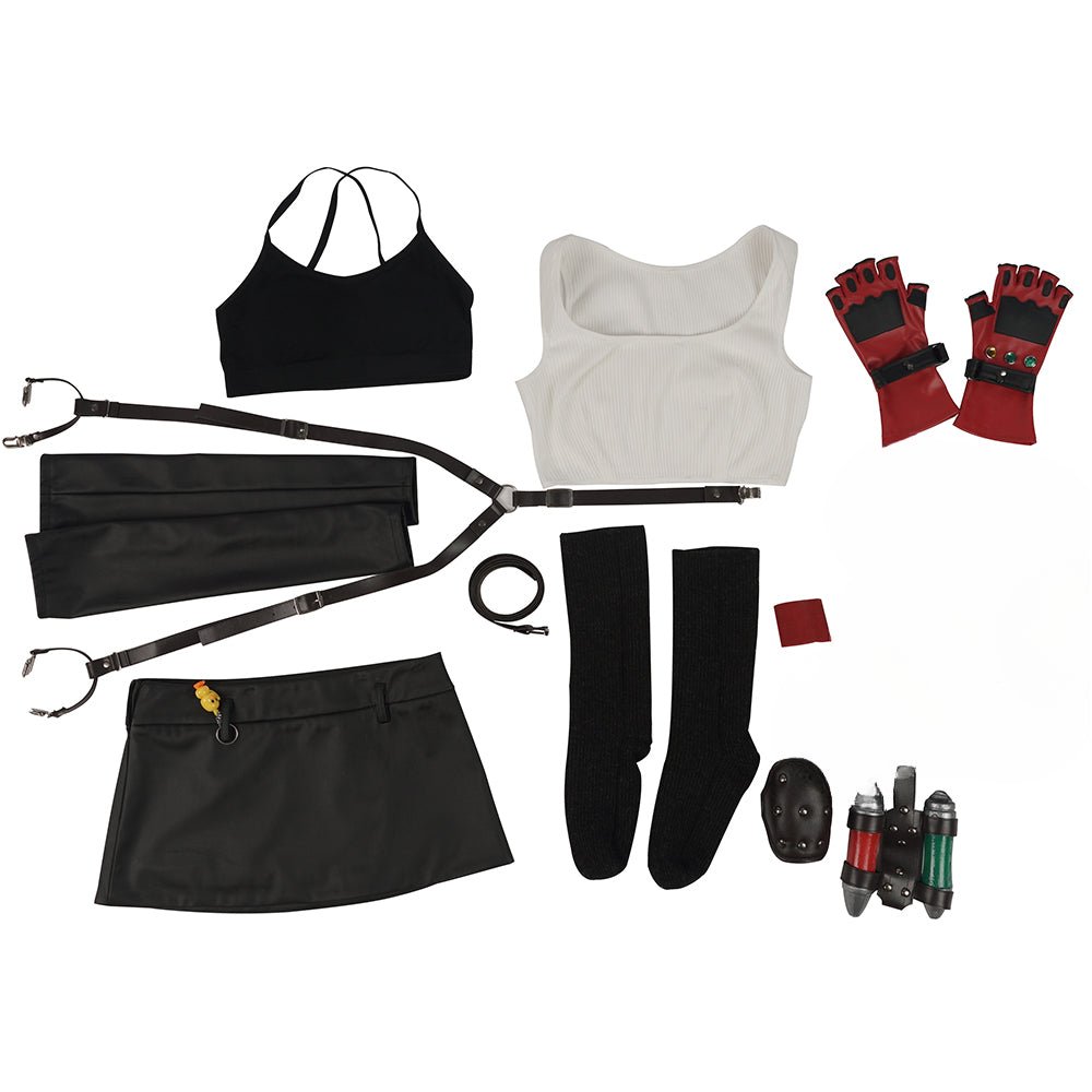 Fantasia Cosplay Tifa Lockhart Final Fantasy VII Remake - Traje de Jogo de Alta Qualidade - Estrela Cosplay