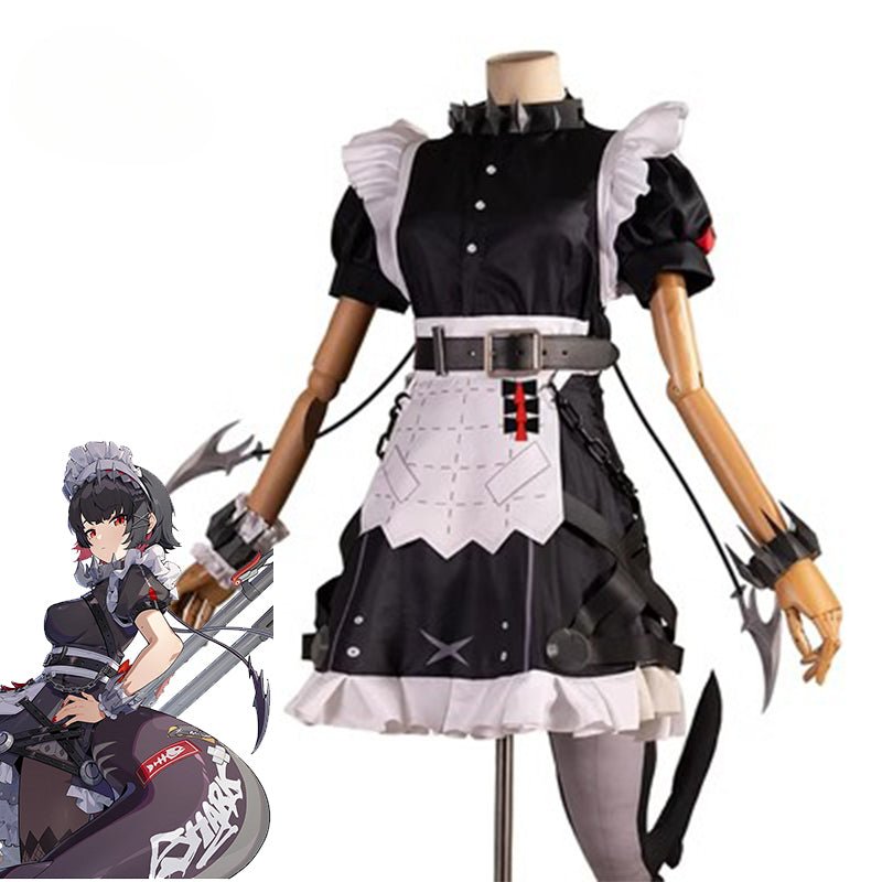 Fantasia Ellen Joe de Zenless Zone Zero - Uniforme de Empregada Victoria para Cosplay e Halloween - Estrela Cosplay