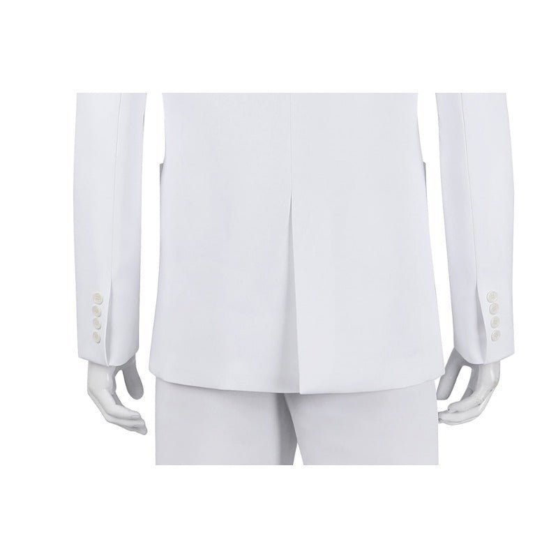 Traje de Cosplay Joker 2 Arthur Fleck Branco - Conjunto Completo Terno, Camisa, Colete, Calça, Gravata - Estrela Cosplay