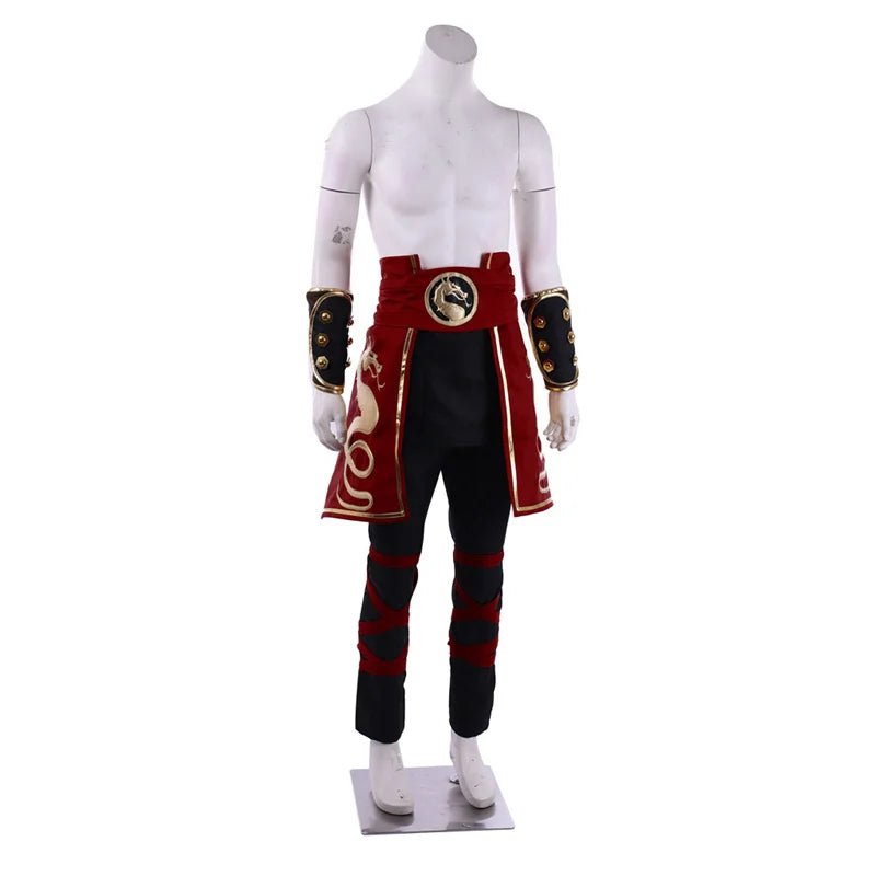 Traje de Cosplay Liu Kang Mortal Kombat Deluxe - Fantasia de Halloween para Homens com Bandana - Estrela Cosplay