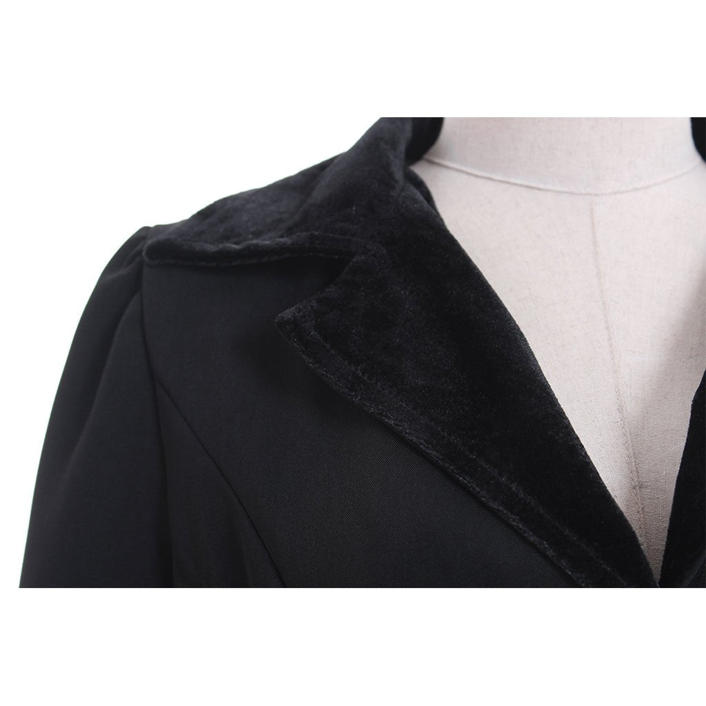 Fantasia Mary Poppins Cosplay Casaco Vestido Adulto Preto/Vermelho - Estrela Cosplay