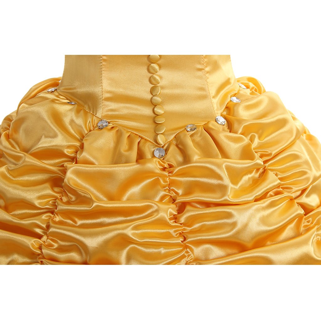 Fantasia Princesa Belle Cosplay | Vestido Adulto Princesa Disney Belle para Halloween e Festas Temáticas - Estrela Cosplay