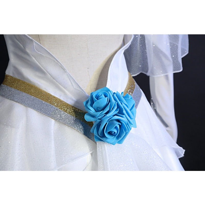 Vestido de Casamento Lux Rosa Cristal - Cosplay de Lux da Liga das Lendas - Estrela Cosplay