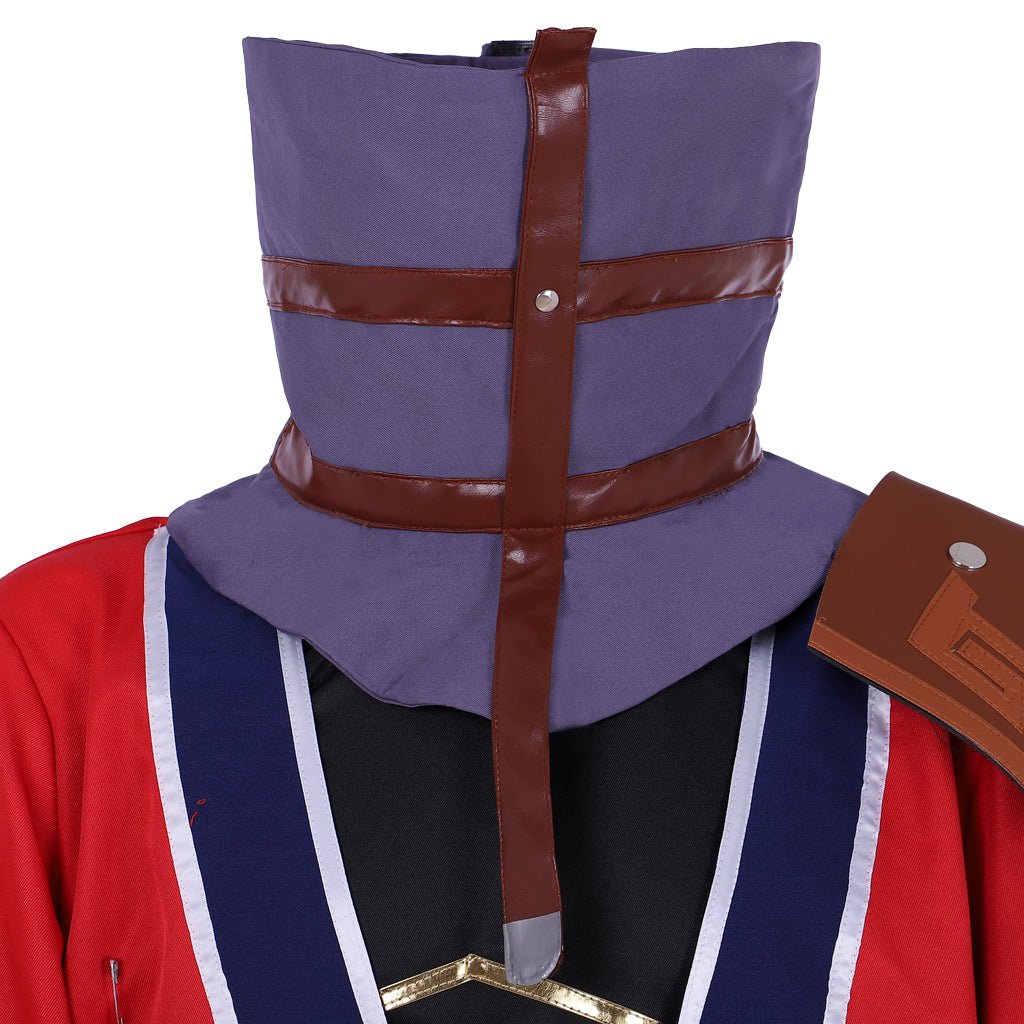 Fantasia de Cosplay de Auron de Final Fantasy X | Conjunto Completo de Terno Vermelho para Role Play - Estrela Cosplay
