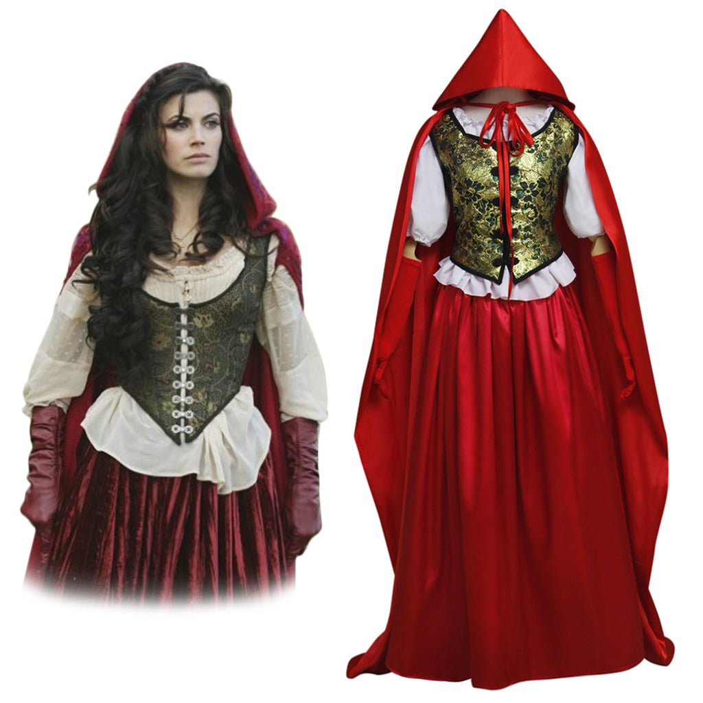 Traje de Chapeuzinho Vermelho de Ruby de Once Upon a Time | Fantasia de Halloween para Mulheres Adultas - Estrela Cosplay