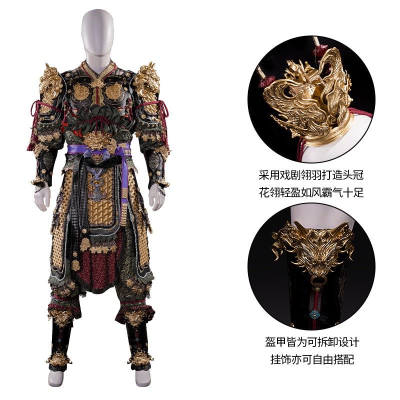 Fantasia de Black Myth Wukong para Homens | Traje de Qitian Dasheng Destiny Man - Estrela Cosplay