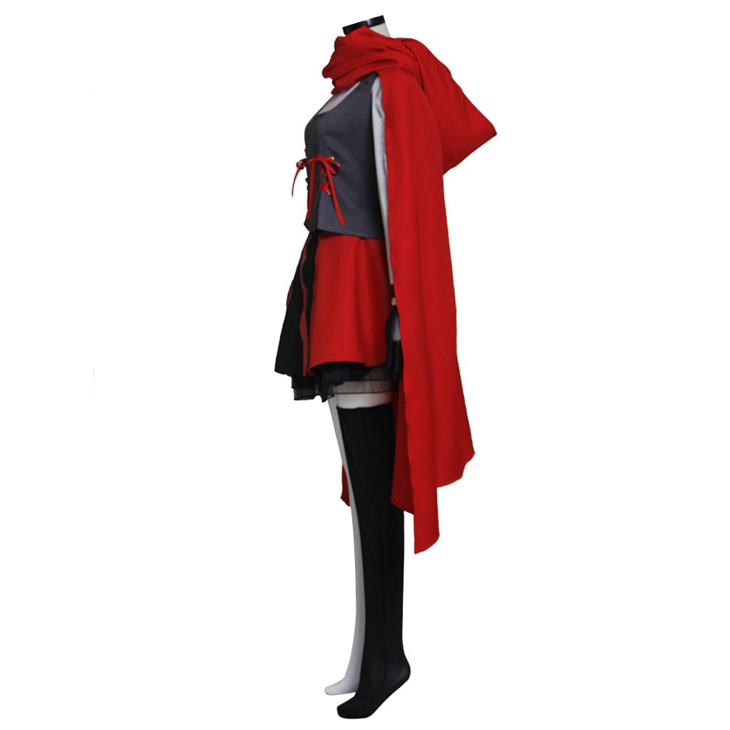 Traje de Cosplay Ruby Rose RWBY Volume 7 - Roupa Premium Inspirada em Anime - Estrela Cosplay