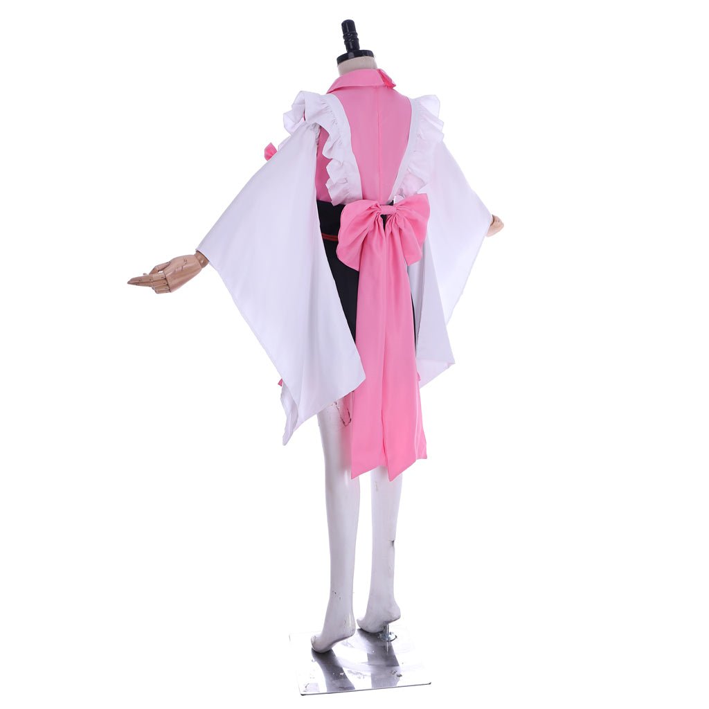 Traje de Empregada Cosplay Kanroji Mitsuri de Demon Slayer - Estrela Cosplay