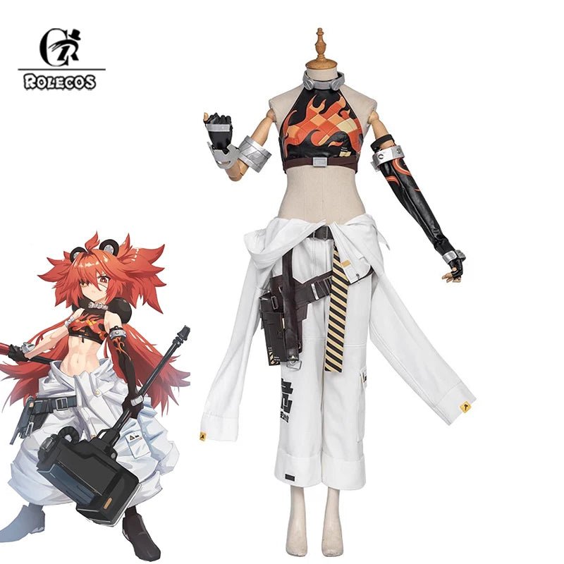 Fantasia de Cosplay Koleda Belobog de Zenless Zone Zero - Calças Cargo e Estilo Combate para Halloween e Festas Temáticas - Estrela Cosplay