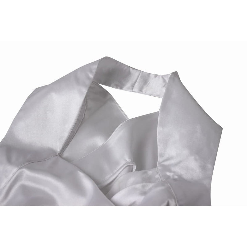 Fantasia de Cosplay Lunafreya Nox Fleuret do Jogo XV - Vestido Branco Elegante para Festas de Halloween - Estrela Cosplay