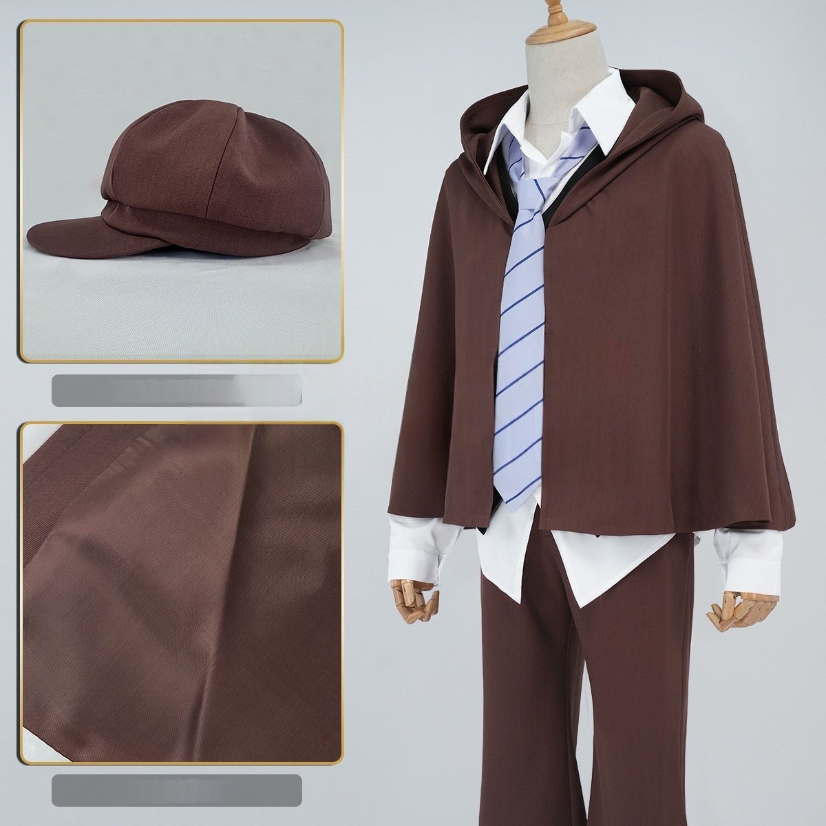 Traje de Cosplay Edogawa Ranpo - Bungo Stray Dogs Anime - Estrela Cosplay