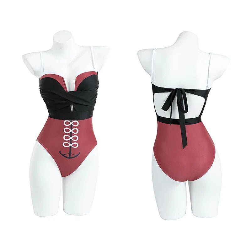 Maiô Beidou Verão Menina Uma Peça Design com Alças Mulheres Biquíni Praia Natação - Estrela Cosplay