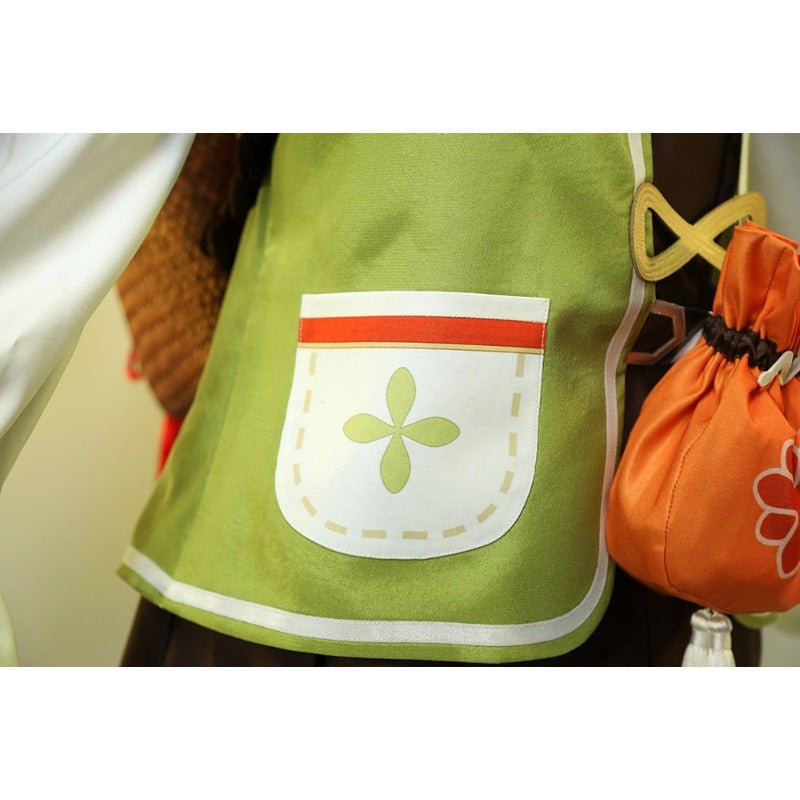 Fantasia de Yaoyao Cosplay - Traje de Halloween com Peruca e Mochila para Mulheres e Crianças - Estrela Cosplay