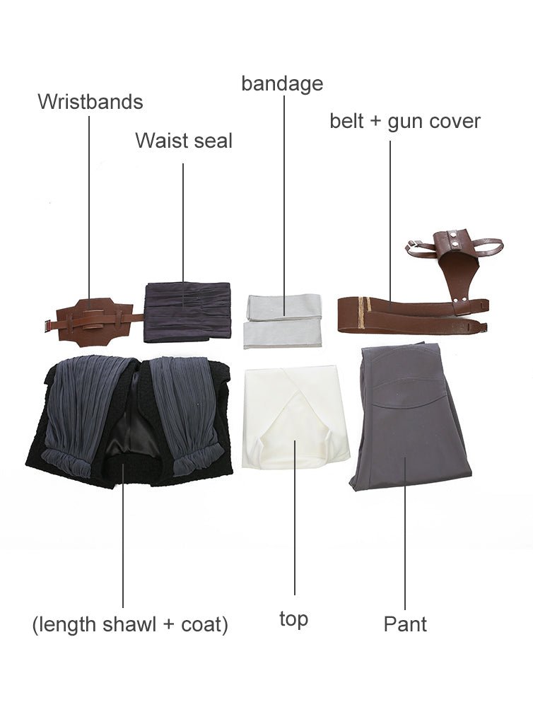 Traje de Cosplay Rey (Estilo B) Star Wars Episódio 8 - Qualidade Premium - Estrela Cosplay