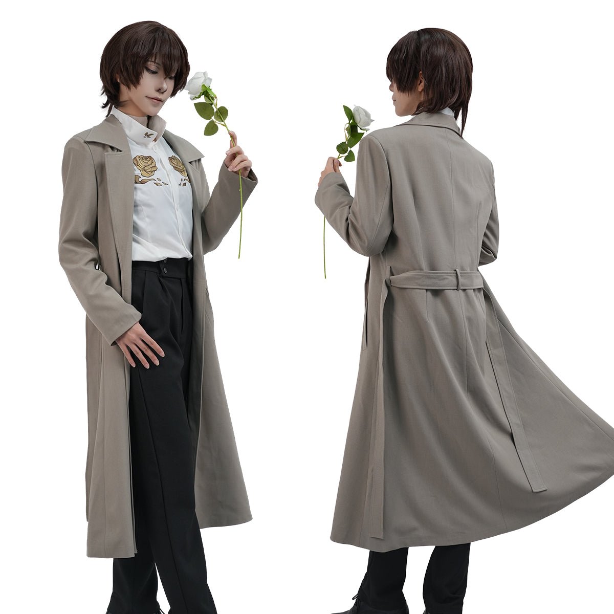 Traje de Cosplay Dazai Osamu - Bungo Stray Dogs Anime - Estrela Cosplay