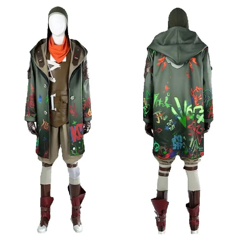 Uniforme de Batalha Ekko Arcane Cosplay para Homens - Halloween Carnaval Festa a Fantasia - Estrela Cosplay