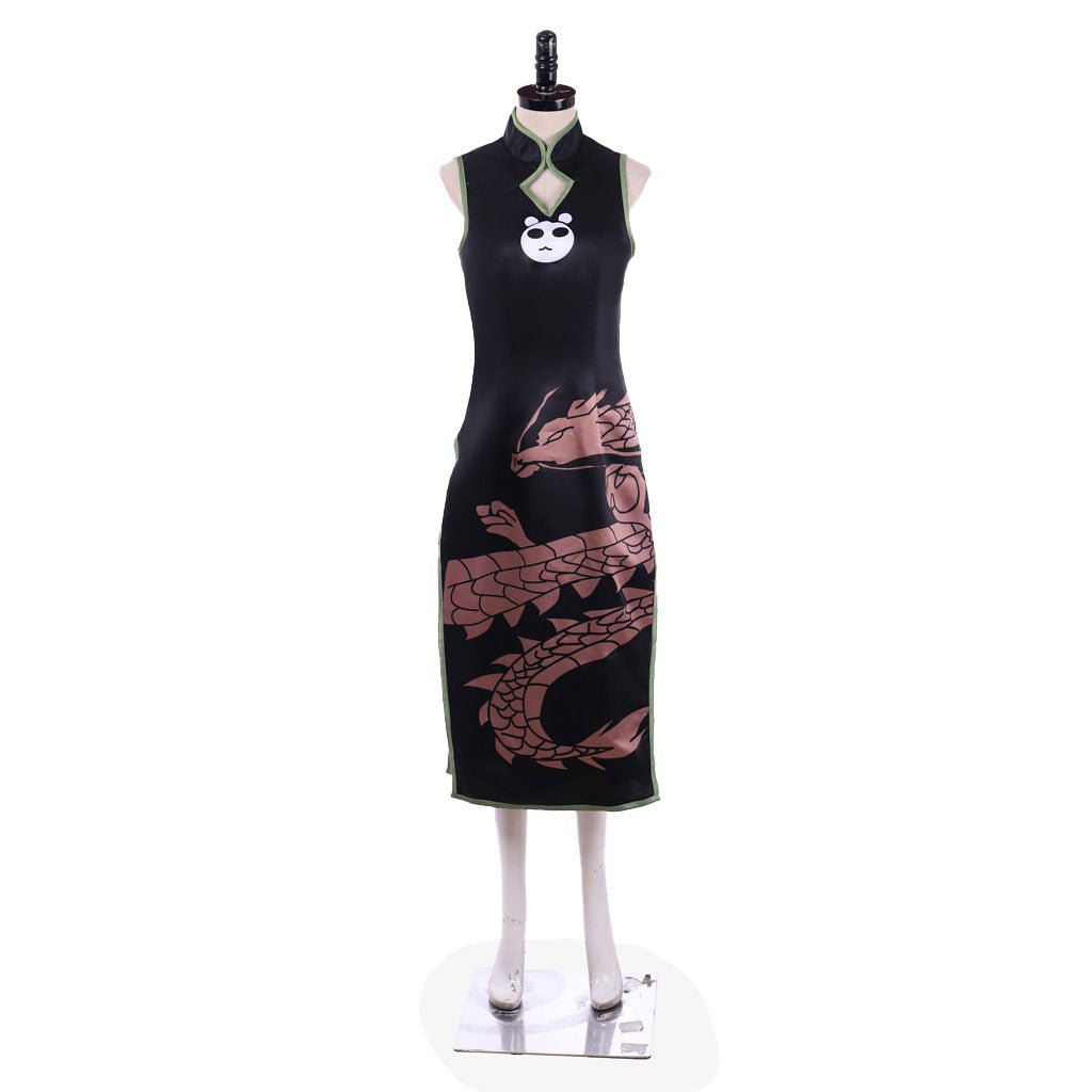 Vestido Cheongsam Preto de Tao Jun de Shaman King para Cosplay - Estrela Cosplay