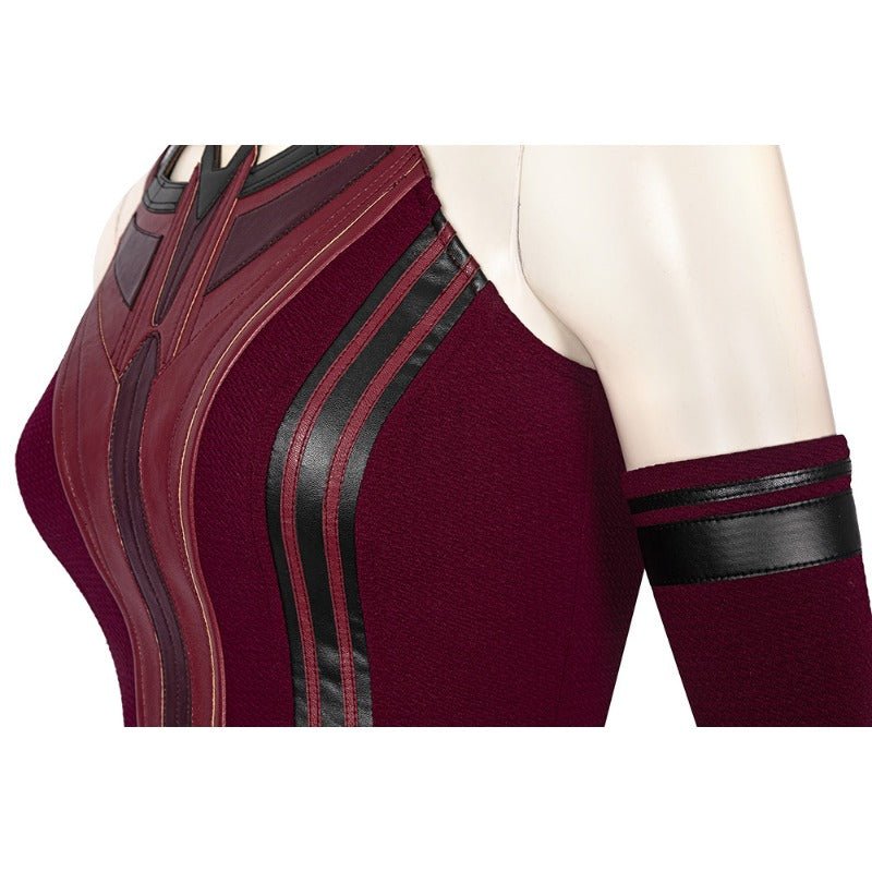Traje de Cosplay da Feiticeira Escarlate WandaVision 2021 - Novo Visual da Wanda para Halloween - Estrela Cosplay