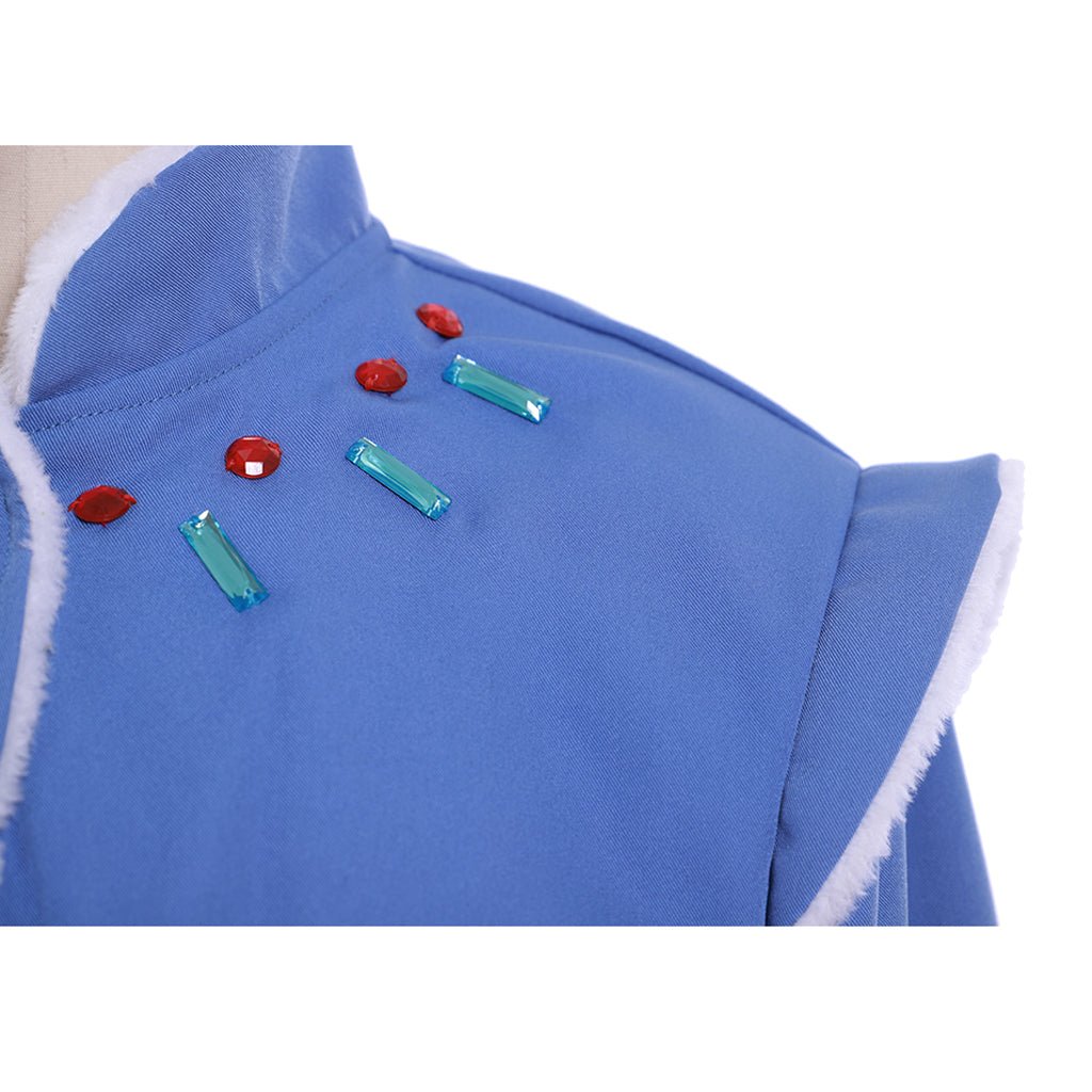 Vestido de Fantasia Anna Aventura Congelada | Princesa Disney Cosplay para Halloween e Festas Temáticas - Estrela Cosplay