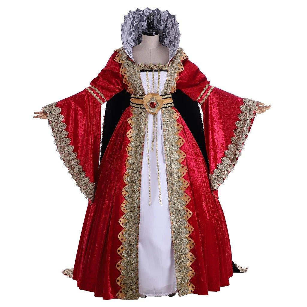 Vestido Medieval Vitoriano Personalizado - Fantasia de Rainha - Estrela Cosplay