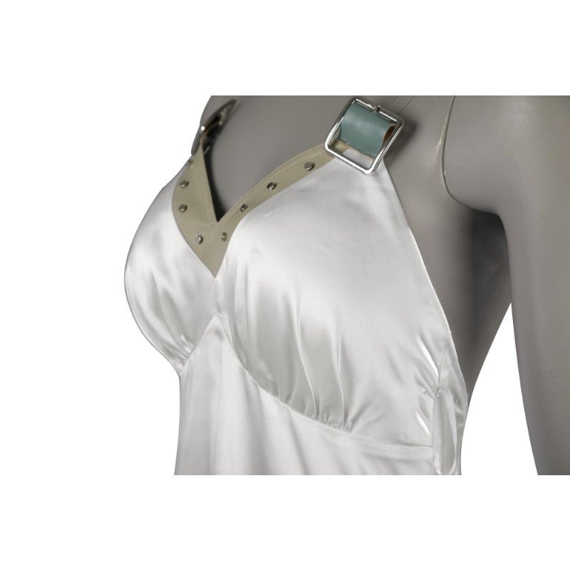 Fantasia de Tifa Lockhart - Saia Elegante do Jogo FF7 Renascimento para Halloween e Palco - Estrela Cosplay