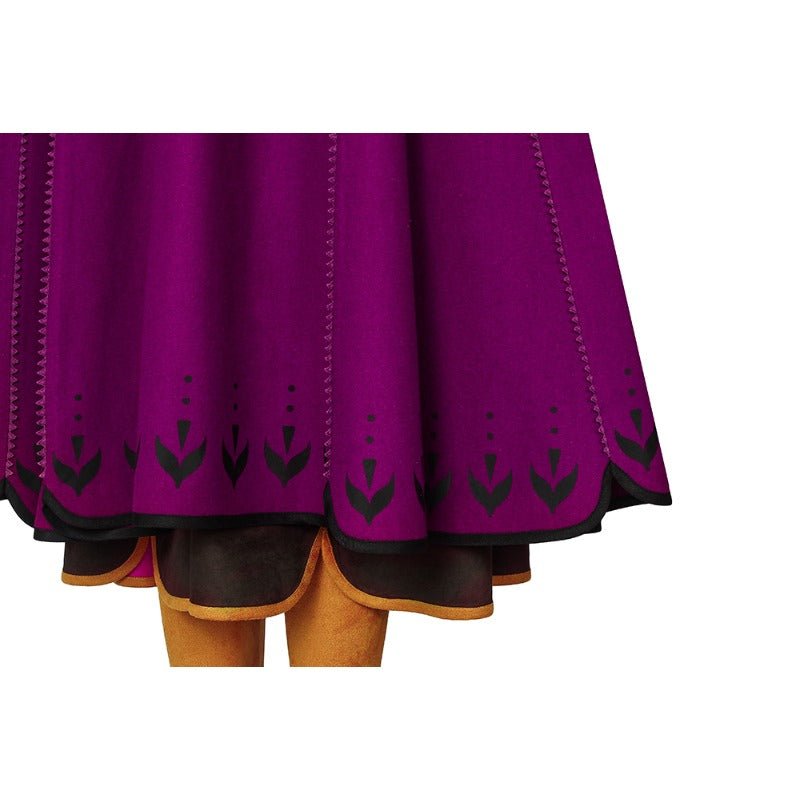 Conjunto Épico de Anna de Frozen II Com Sapatos - Abrace a Magia de Arendelle - Estrela Cosplay