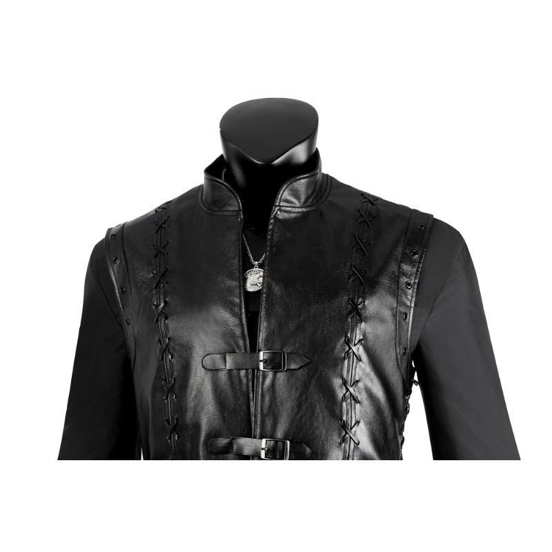 The Witcher 3: Wild Hunt Fantasia de Cosplay de Geralt para Homens – Casaco, Calças e Camisa – Traje de Halloween - Estrela Cosplay
