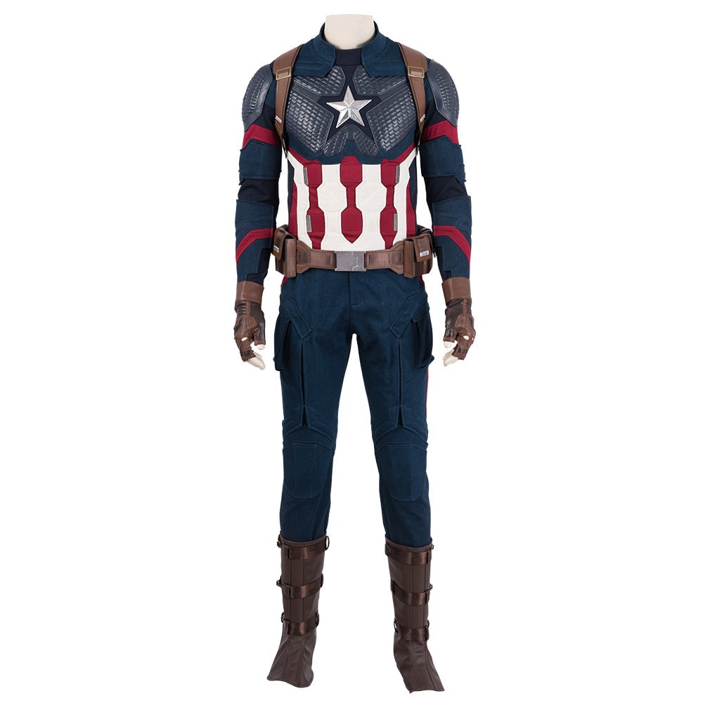 Fantasia de Cosplay do Capitão América - Avengers: Endgame - Réplica Premium do Filme - Estrela Cosplay