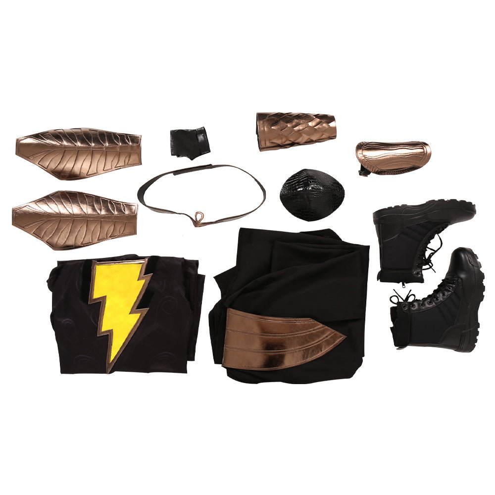Fantasia de Black Adam 2022 Teth-Adam - Traje de Super-Herói da DC para Homens - Estrela Cosplay