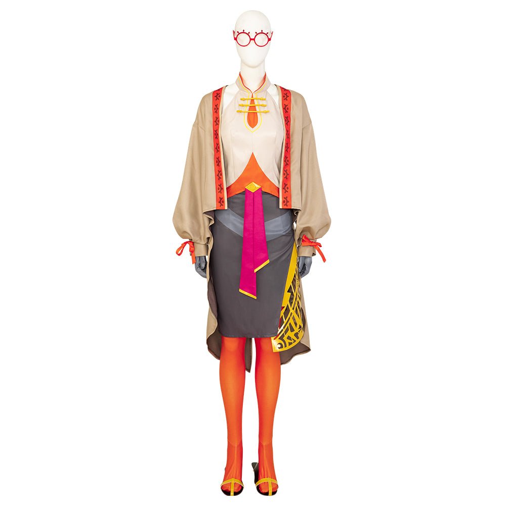 Fantasia de Cosplay Purah Jogo - Traje de Princesa com Capa, Top, Saia e Acessórios - Estrela Cosplay