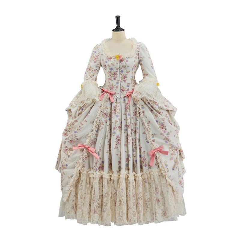 Elegante Vestido de Baile Rococo Barroco Vitoriano para Formatura, Mascaradas e Casamentos - Estrela Cosplay
