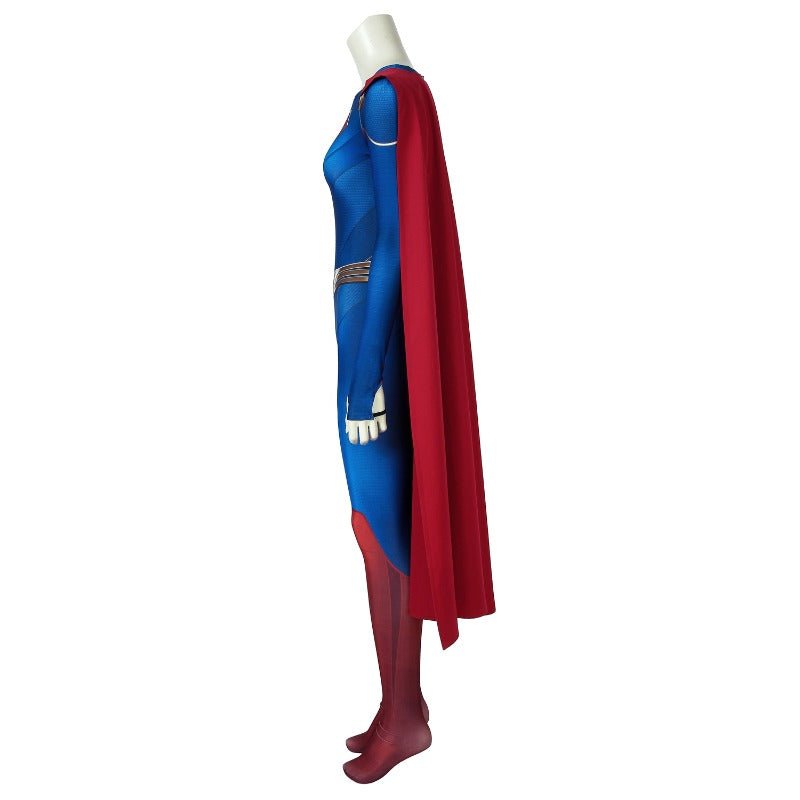 Supergirl Temporada 5 Kara Zor-El Cosplay Macacão com Capa - Estrela Cosplay