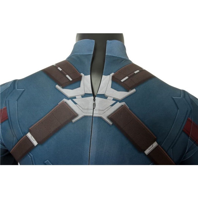 Macacão de Cosplay do Capitão América de Avengers: Guerra Infinita para Adultos - Estrela Cosplay