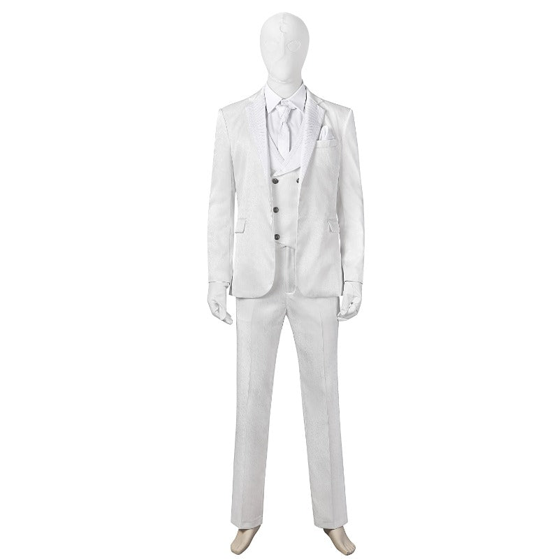 Traje de Cosplay Moon Knight Marc Spector para Homens Adultos - Camisa, Calça e Máscara para Halloween - Estrela Cosplay