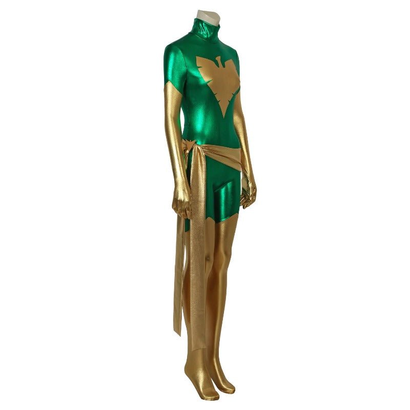 Fantasia de Cosplay Macacão Verde X-Men Fênix Negra Jean Grey para Halloween - Estrela Cosplay