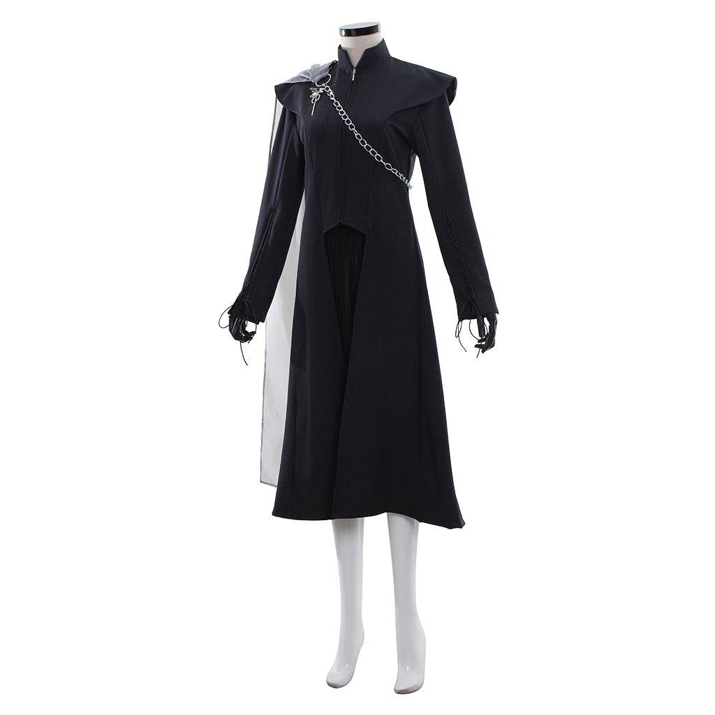 Fantasia de Daenerys Targaryen para Natal | Vestido Medieval e Capa Preta - Estrela Cosplay