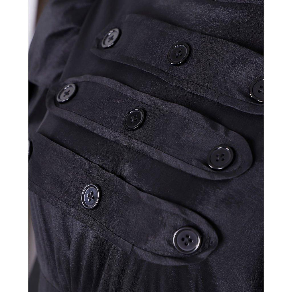 Fantasia Eliza Hamilton Musical | Vestido de Baile Preto Personalizado - Estrela Cosplay