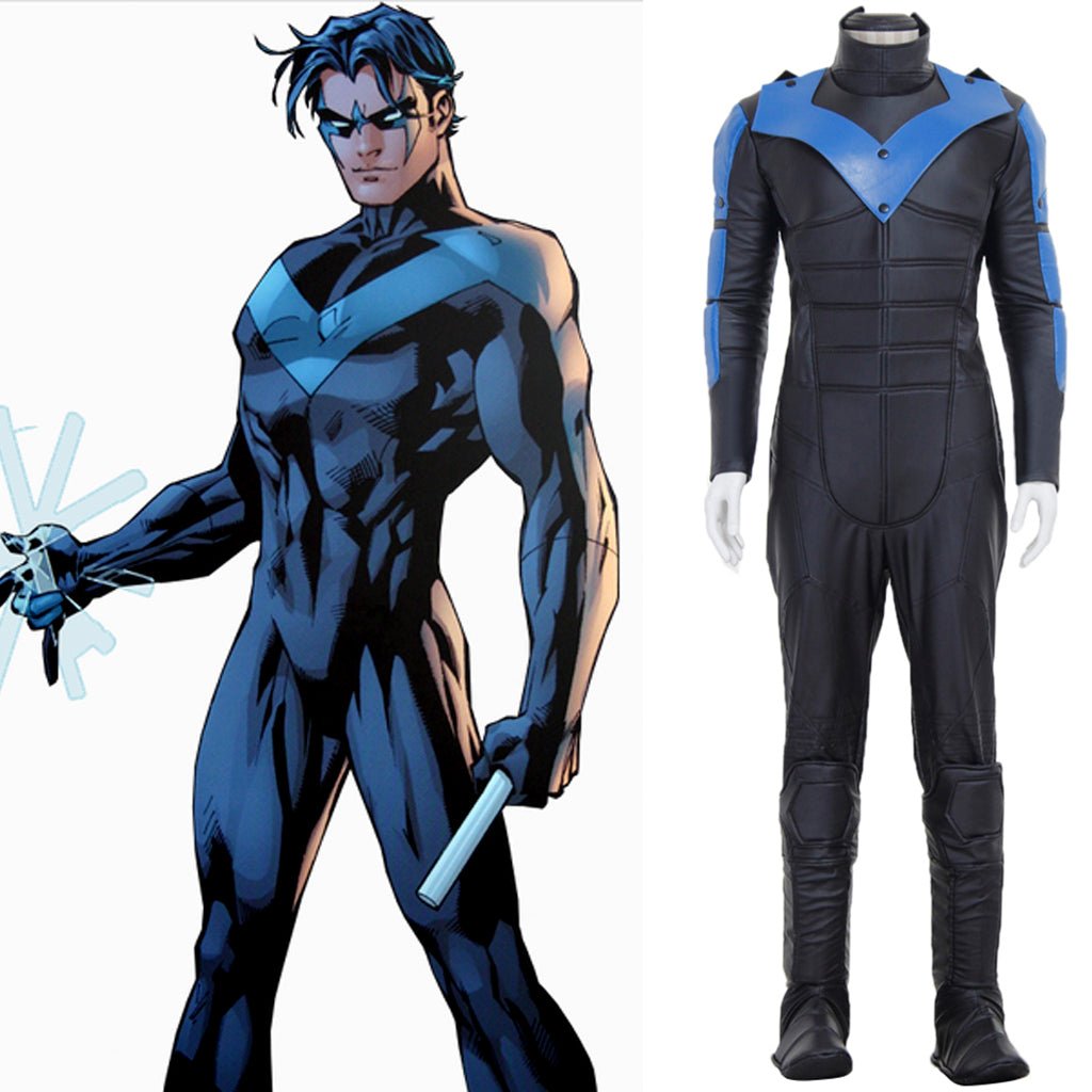 Fantasia Deluxe de Nightwing para Homens - Traje de Super-Herói para Fãs Ardentes - Estrela Cosplay