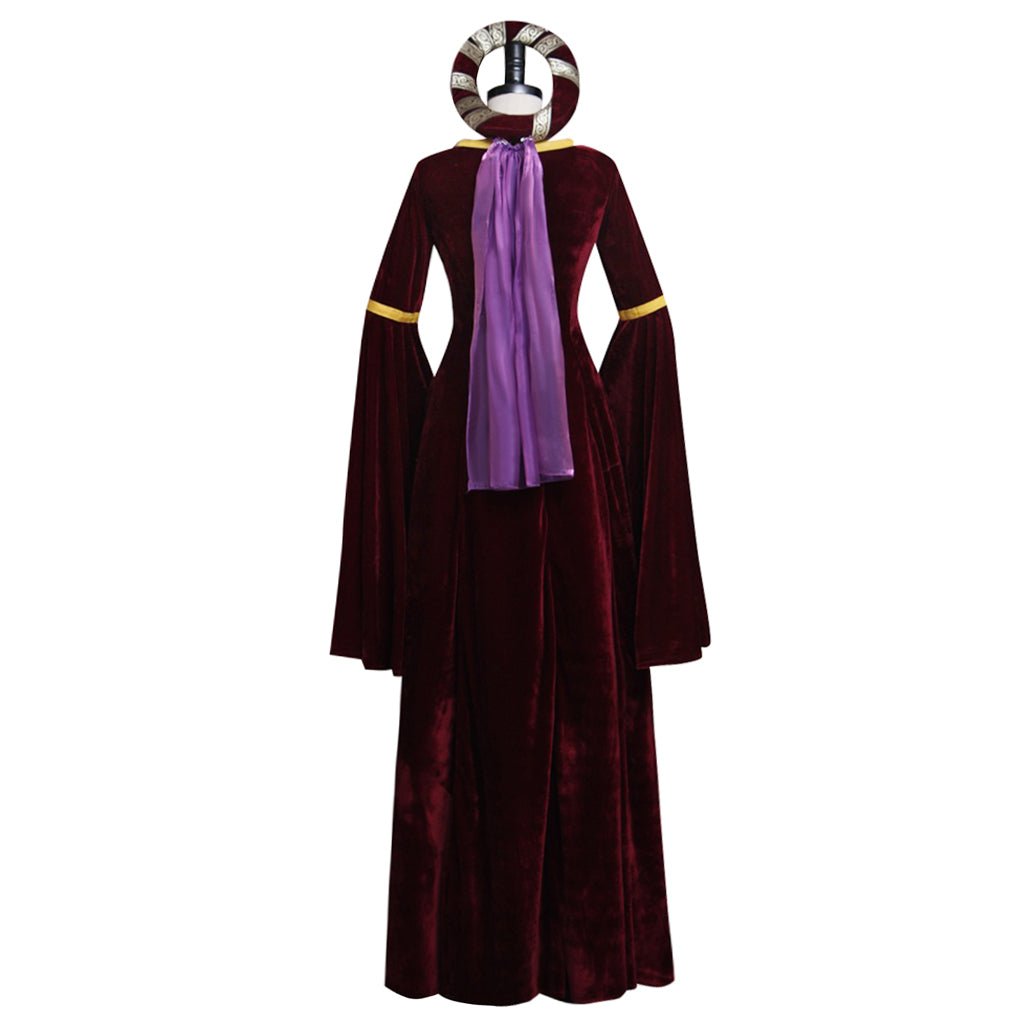 Vestido Renascentista Vintage Vermelho Escuro para Cosplay Medieval, Halloween e Festas Temáticas - Estrela Cosplay