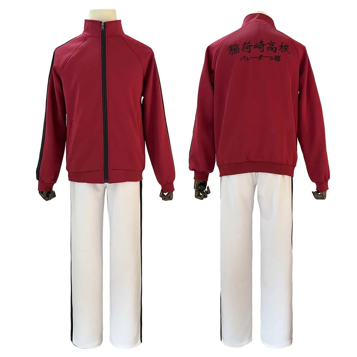 Uniforme Escolar Inarizaki High Kita Shinsuke Haikyuu!! Cosplay Tracksuit com Zíper Completo para Halloween e Uso Diário - Estrela Cosplay
